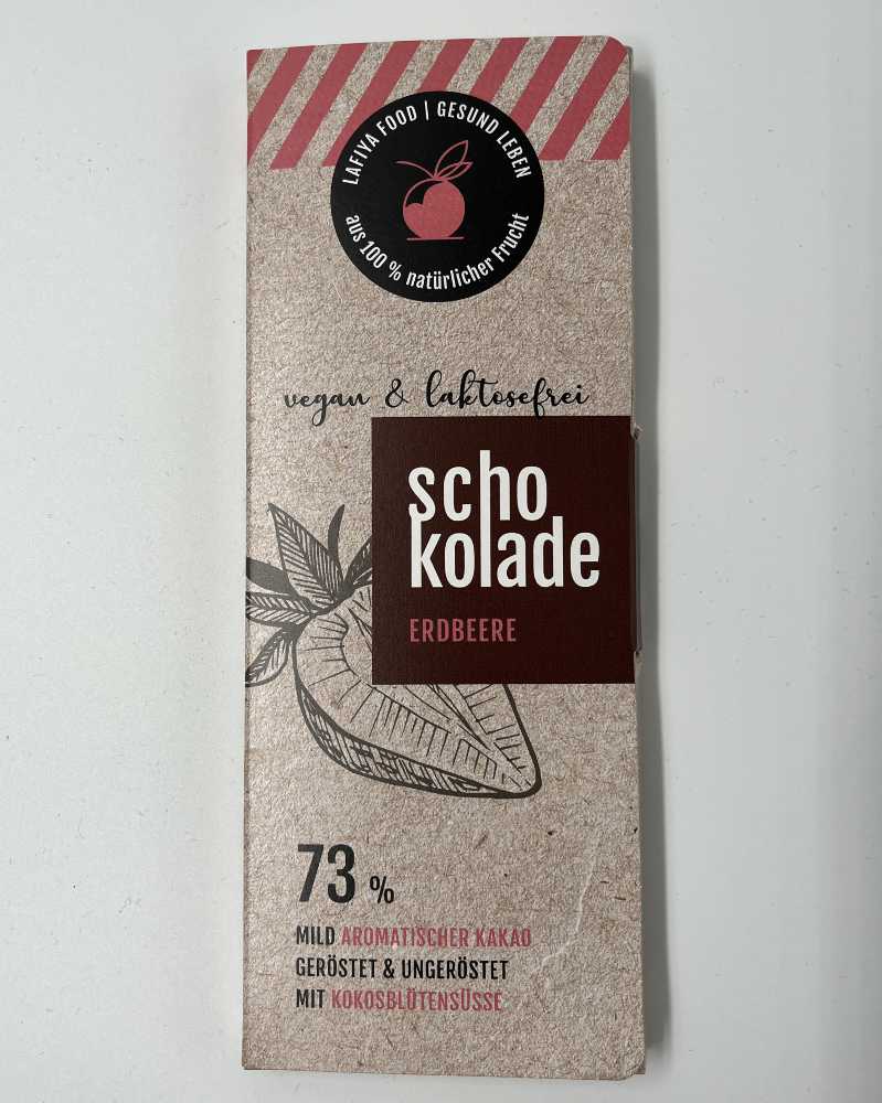 Schokolade Erdbeere Bio