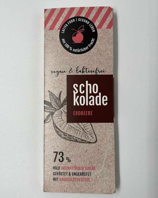 Bio Schokolade Erdbeere