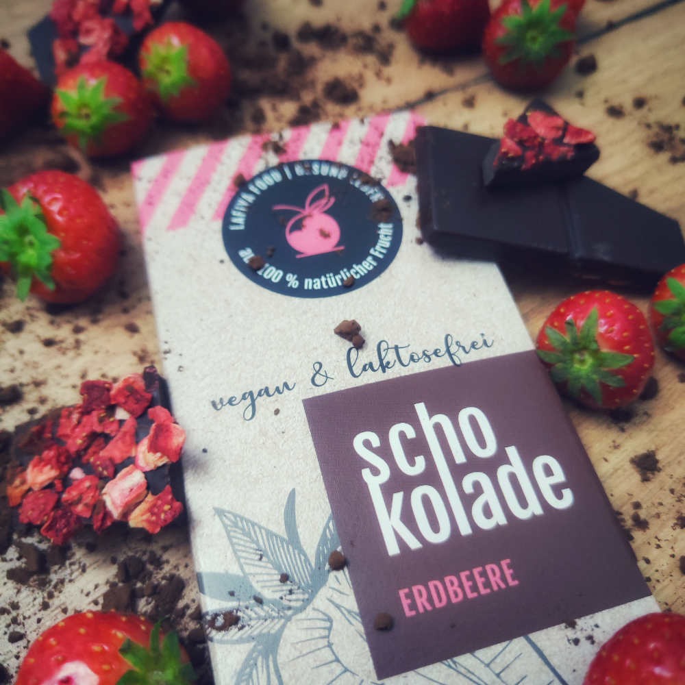 Bio Schokolade Erdbeere